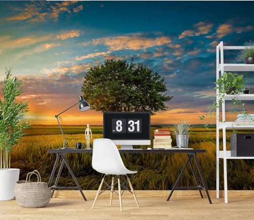Photo Wallpaper Bedroom Feldgrüner Baum, 200x140cm 3D Print Wallpaper Fototapete Wohnzimmer 3D Effekt Wandtapete Photo Wallpaper Bedroom Feldgrüner Baum, 200x140cm 3D Print Wallpaper Fototapete Wohnzimmer 3D Effekt Wandtapete von Taxpy