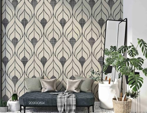 Photo Wallpaper Geometrische Kunst, 150x105cm 3D Wall Decoration Wallpaper Fototapete Wohnzimmer Schlafzimmer Tapete 3D Effekt Wandtapete von Taxpy