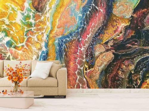 Photo Wallpaper Mural Abstraktes Textur-Farbmuster, 150 x 105 cm Wallpaper 3D Effect Wandtapete Wandbild Tapete 3D Fototapete Wand Tapeten von Taxpy