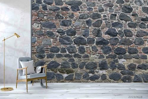Photo Wallpaper Steinmauer Textur, 300x210cm 3D Effekt Wandtapete Wallpaper Wall Picture Pattern Tapete Fototapete Schlafzimmer von Taxpy