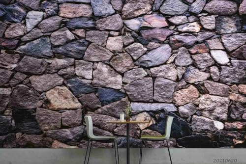 Photo Wallpaper Steinmauer Textur, 430x300cm Picture Wallpaper 3D Effect Tapeten Wohnzimmer Muster Wandbild Tapete 3D Fototapete Schlafzimmer Wandtapete von Taxpy