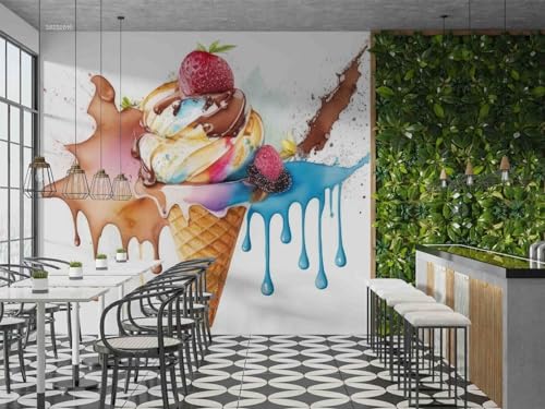 Tapetenwandbilder 3D Für Wanddekoration 3D-Eisdiele 3D Fototapeten Wandbild Motivtapeten Wandtapete Tapete Wohnzimmer Schlafzimmer Wallpaper Wandbild,308 * 220cm Tapetenwandbilder 3D Für Wanddekoration 3D-Eisdiele 3D Fototapeten Wandbild Motivtapeten Wandtapete Tapete Wohnzimmer Schlafzimmer Wallpaper Wandbild,308 * 220cm von Taxpy