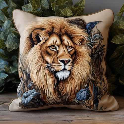 Taxpy DIY knüpfen set erwachsene Löwe-Tier-DIY-Knüpf-Sets,3D-Kissen-Materialpaket,Knüpf-Stick-Sets 17x17in Taxpy DIY knüpfen set erwachsene Löwe-Tier-DIY-Knüpf-Sets,3D-Kissen-Materialpaket,Knüpf-Stick-Sets 17x17in von Taxpy