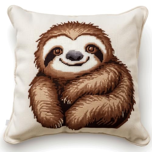 Taxpy Knüpfset Knüpfkissen Zum SelberKnüpfen Knüpfteppich Für Erwachsene Knüpfteppiche Tier Faultier Latch Hook Kissen Kit Sofakissenbezug Handgechte Kreuzstich Kreativ Set 43x43cm Taxpy Knüpfset Knüpfkissen Zum SelberKnüpfen Knüpfteppich Für Erwachsene Knüpfteppiche Tier Faultier Latch Hook Kissen Kit Sofakissenbezug Handgechte Kreuzstich Kreativ Set 43x43cm von Taxpy