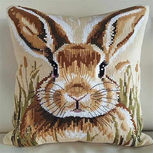 Taxpy Knüpfteppich Zum Selber knüpfen, süßer Hase Knüpfsets 43x43cm Latch Hook Kit Selbst Knüpfen Set für Erwachsene Taxpy Knüpfteppich Zum Selber knüpfen, süßer Hase Knüpfsets 43x43cm Latch Hook Kit Selbst Knüpfen Set für Erwachsene von Taxpy
