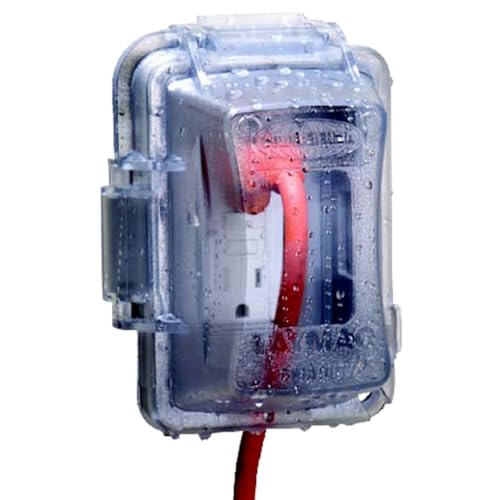 TayMac MM420C 1-Gang-Abdeckung, nichtmetallisch, extra robust, wetterfest, horizontal/vertikal, 16-in-1-Standardabdeckung, 7 cm, transparent von TayMac