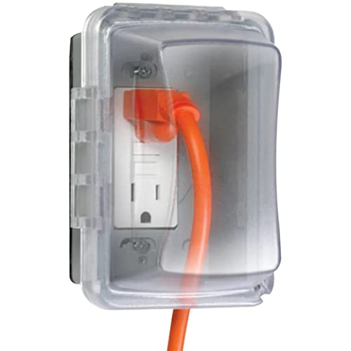 TayMac MM510C Einfach-Abdeckung für horizontale/vertikale Abdeckung, wetterfest, 9,5 cm tief, transparent TayMac MM510C Einfach-Abdeckung für horizontale/vertikale Abdeckung, wetterfest, 9,5 cm tief, transparent von TayMac