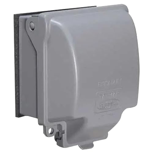 TayMac MX6200 RaynGuard Extra Duty Metal Weatherproof in-Use Cover, 2-Gang, Gray von TayMac