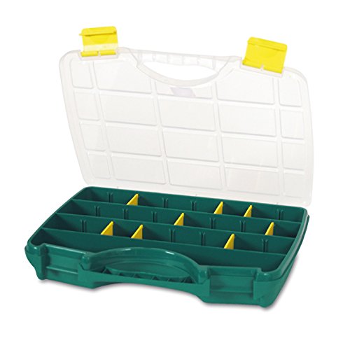 Tayg 022005 Etui mit beweglichen Trennwänden Nr Sortimentskasten 22-26/312 x 238 x 51 mm/bis zu 26 Fächer/grün-transparent von Tayg