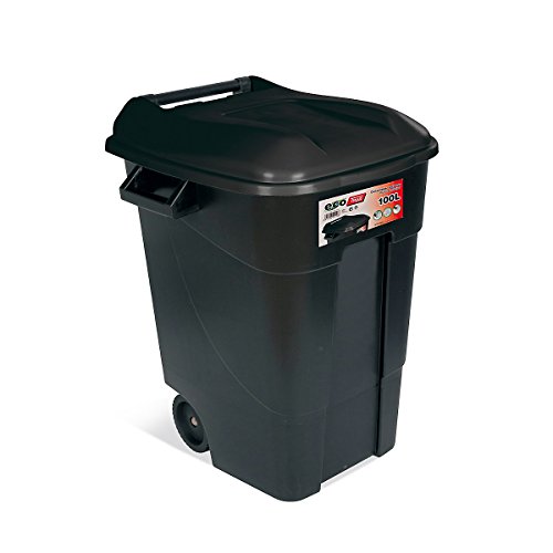 Tayg 440076 Abfallbehälter Eco 100 l, Schwarz von Tayg