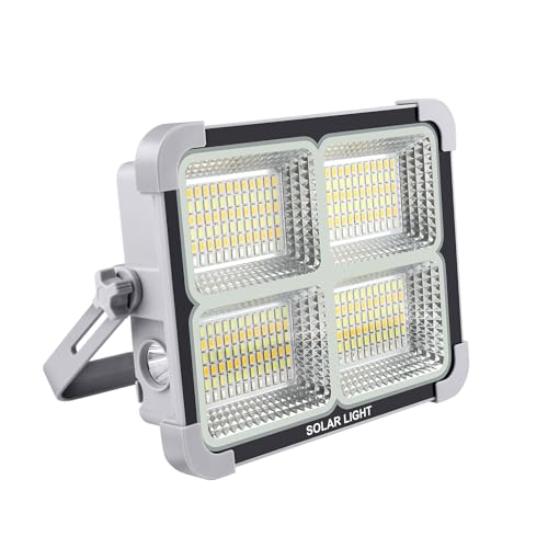 Tayire Faltbar LED Baustrahler Akku 150W, 288LEDs Solar Arbeitsleuchte Tragbare Abstimmbar, 5 Modi Solar Wiederaufladbar LED Arbeitsstrahler, Camping Flutlicht für Angeln Notfall Baustelle Garage Tayire Faltbar LED Baustrahler Akku 150W, 288LEDs Solar Arbeitsleuchte Tragbare Abstimmbar, 5 Modi Solar Wiederaufladbar LED Arbeitsstrahler, Camping Flutlicht für Angeln Notfall Baustelle Garage von Tayire