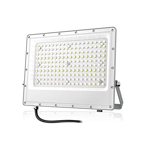 LED Strahler Außen 150W, Tayire 15000LM Superhell LED Fluter, 6000K Kaltweiß Scheinwerfer IP65 Wasserdicht Flutlicht Aussenstrahler für Garten, Terrassen, Garage, Werkstatt, Sportplatz von Tayire