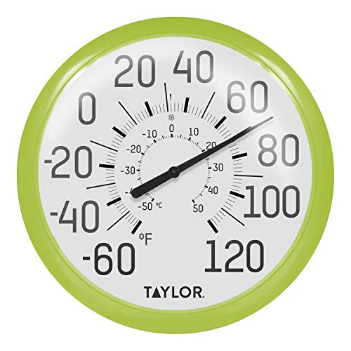 Taylor Precision Products 6700GR Big & Bold Wall Thermometer, 13.25", Green von Taylor