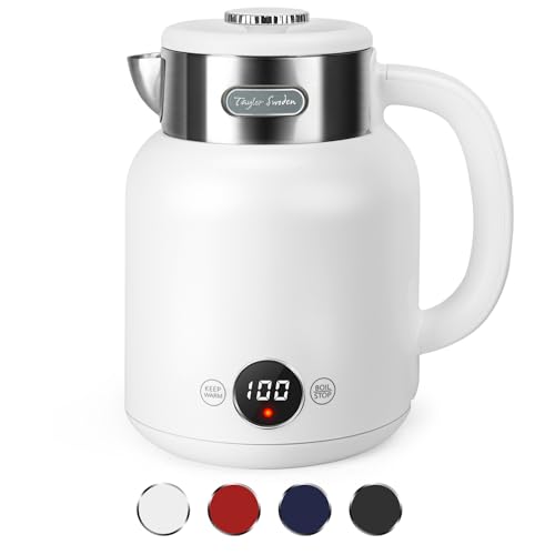 Taylor Swoden Zoey - Wasserkocher Edelstahl mit Temperatureinstellung, 2200 W, 1,7 L, LED-Anzeige, 1 Stunde Warmhalten, Automatische Abschaltung, Energiesparend von Taylor Swoden