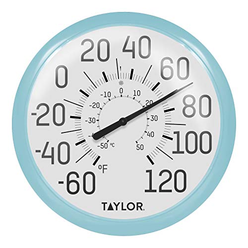 Taylor Precision Products 6700SB Big & Bold Wall Thermometer, 13.25", Sky Blue von Taylor