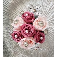 Geschenk, Rosen, Bling, Perlen, Glitzer, Strass, Kristall, Waterford, Dekor, Juwelen, Handgefertigt, Personalisiert, Blumen von TaylorDylanCreations