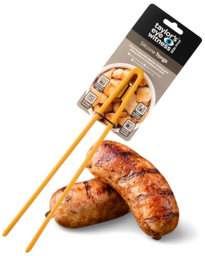 Taylors Eye Witness Große gelbe Silikon-Greifzange – spülmaschinenfest, kratzfeste Griffköpfe, hitzebeständig (260 °C) von Taylors Eye Witness
