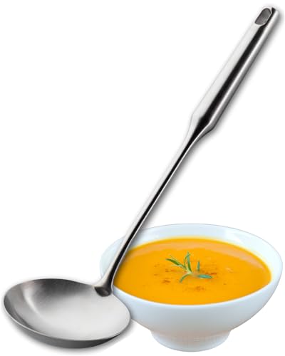 Taylors Eye Witness Sabatier Professioneller großer Schöpflöffel aus satiniertem Edelstahl Starkes Küchenhelfer Perfekt zum Servieren von Suppen, Saucen und Eintöpfen Spülmaschinenfest von Taylors Eye Witness