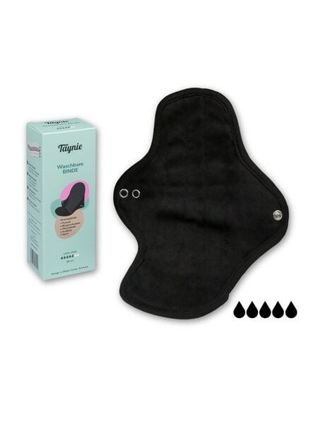 Taynie Waschbare Binde extra stark – wiederverwendbar - 60°C - zertifiziert - vegan - Biobaumwoll Binde von Taynie