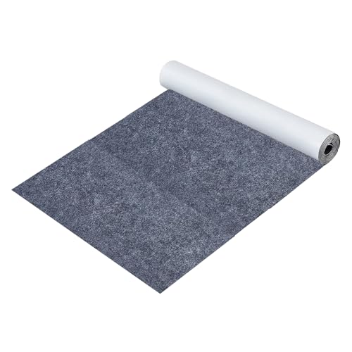 Tayuvira Grau Selbstklebender Filz, 40x220cm Selbstklebende Filzgleiter Beliebige Form Zuschneidbar, Filzunterlage für Stühle Bodenschutz Box Liner Cup Mat Bilderrahmen Tischbeine DIY Halloween von Tayuvira