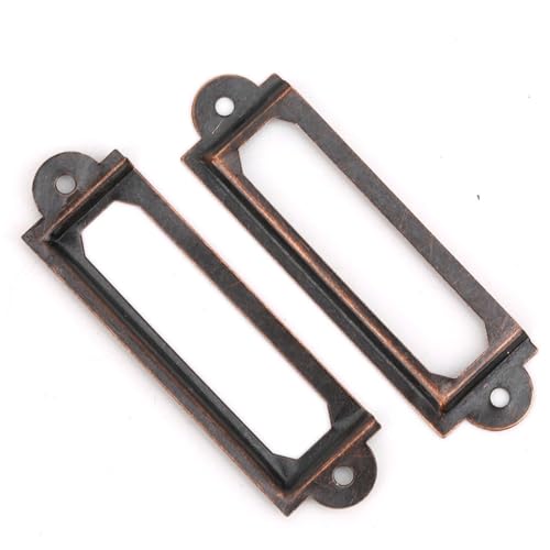 20 Pack Vintage Drawer Label -Inhaber, DIY -Regalschilder für Schüler, Retro -Kartenhalter -Schublade, Ideal für Klassenzimmer, Zuhause, Büro von Tbest