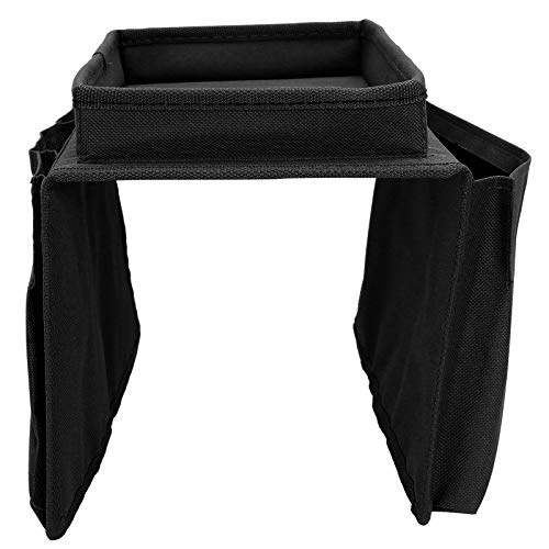 4 Kets Sofa Armlehne TV RTE Control Armch Couch Tasche mit Getränkehalter TCoffee Aufbewahrungstasche/Sammlung (Black) von Tbest
