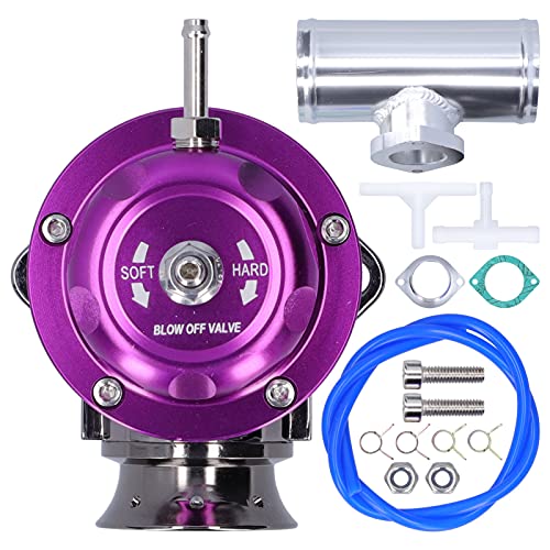 Universal Aluminium Billet Turbo Blow Off Ventil, 2,5-Zoll-Flanschrohr Typ-RS Ablassventil Autozubeh Abblasventil SDD-BOVGRSBL FPG250(violett) von Tbest