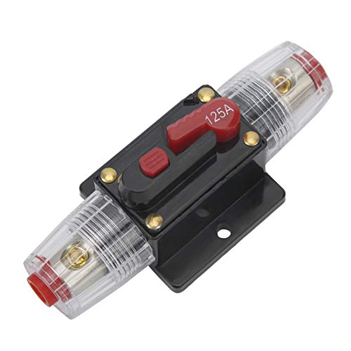 Automatiksicherungshalter Sicherungshalter,12-24V 125A Stereo Audio Leistungsschalter Selbst Wiederherstellung Sicherung Inline Halter für Auto Boot Automatiksicherungshalter Sicherungshalter,12-24V 125A Stereo Audio Leistungsschalter Selbst Wiederherstellung Sicherung Inline Halter für Auto Boot von Tbest