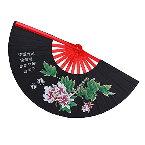 Tai Chi Fächer,Chinesischer Fächer Tai Chi Fan,Chinesische Kung Fu Kampfkunst Fan Bambus Seide Fan Rechte Hand Wushu Tanz Leistung Pratice Training Folding Fan Hand Fan Kung-Fu Fächer F von Tbest