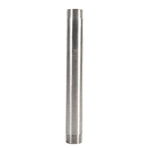 Edelstahlrohr 1 Zoll Mit Gewinde,1 Stück Edelstahl S04 Außengewinde X Außengewinde Rohrverschrang 200 Mm Bsp 1 4 Zoll 1 2 Zoll 3 4 Zoll 1 Zoll Werkzeuge Heimwr-Rohrverschrangen (Dn20*200Mm=3/4) von Tbest