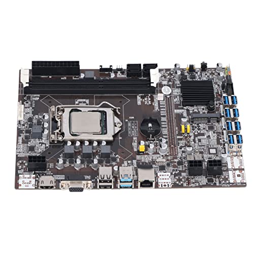 Tbest ErboardsB75 Miner MotherboardUSB PC MainboardDDR3 MotherboardCuter Motherboard,DDR3 Miner Motherboard A 1155 8 USB3.0 3-Phasen-Stromversorgung B75 Miner Motherboard mit Aktueller von Tbest