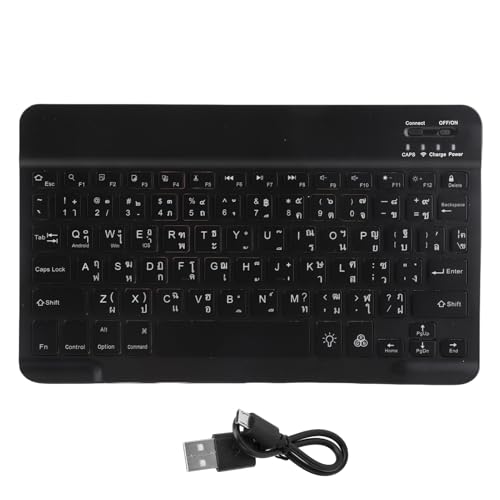 Tastatur Thailändisch,Etooth Keyboary Wirel Etooth Keyboardetooth Keyboardboardcuter Items,Wireletooth Keyboard 10In Mit RGB-Hintergrundbeleuchtungstaste Für Telefon Tabletschwarz Spanisch Tastatur Thailändisch,Etooth Keyboary Wirel Etooth Keyboardetooth Keyboardboardcuter Items,Wireletooth Keyboard 10In Mit RGB-Hintergrundbeleuchtungstaste Für Telefon Tabletschwarz Spanisch von Tbest
