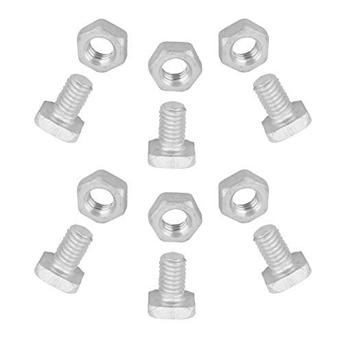 Gewächshaus Schrauben,Schrauben Glas Gewächshaus,Kinklake 50X Hammerkopfschrauben Mit Muttern Gewächshausschrauben,6 X 8 Gewächshausschrauben Und Muttern,6 M Vierkantkopf-Gewächshausschrauben,Aluminiu von Tbest