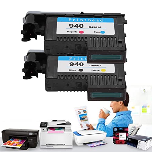 Hp Officejet Pro 8500A Druckkopf,Elektronische Appnce,Niedlichere Lagen,Drucker Tinte & R,Hohe Menge Druckkopf Für 940 C4900A C4A Für 8000 8500 Serie () (Schwarz Und Gelb + Rot Und Blau) von Tbest