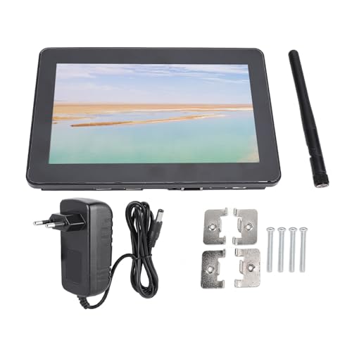 Industrieller Embedded-Panel-PC, 7 Zoll, Staubdicht, Wasserdicht, Kapazitiver Touchscreen-Computer für Büros, Einzelhandel (EU-Stecker 100–240 V) von Tbest