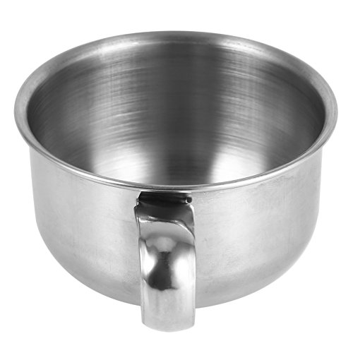 B06Xx7Vpg6,Rasierschale,Rasierschale Mit Deckel,Ing Seife,Edelstahl Rasierschale,Rasierschale Mit Griff,Rasierbecher Neu Edelstahl Metall Rasierseife Becher Schüssel Tasse Rasierer Reinigungsschaum von Tbest