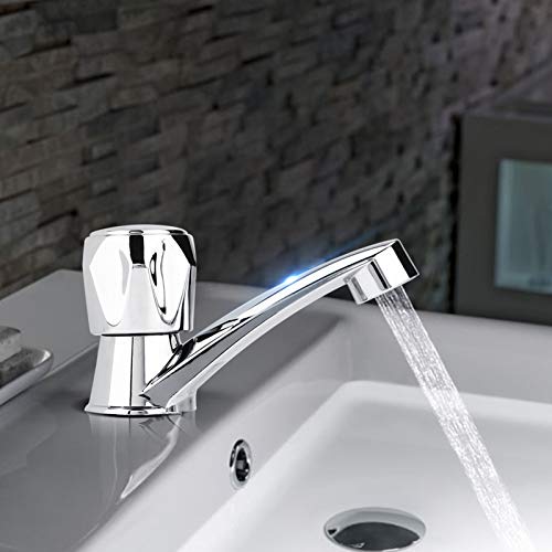 Kaltwasserhahn Gäste Wc, Spültischarmatur,Kaltwasserhahn Für Küchenspüle,Waschtischarmatur Einhand-Wasserdüse Abs-Kunststoff Einzel-Kaltwasserhahn Wasserhahn Badezimmer Waschbecken Küchenspüle Zubehör von Tbest