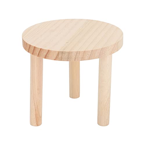 Mster Plattform Hamster Standing Plattform Kleine Tiere Stehen Plattform Hamster Aries, Hamster Spielen Holzplattform Kiefer Holz Runde Hamster Stehplattform für Goldene Bär E Bra Ratte von Tbest