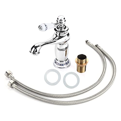 Tbest nostalgischer handtuchhalter,Wasserhahn Retro,Neu Retro Nostalgie Wasserhahn Waschbecken Bad Armatur Mischbatterie,Wasserhahn Bad Shabby,Monoblock-Waschtischarmatur,-was von Tbest