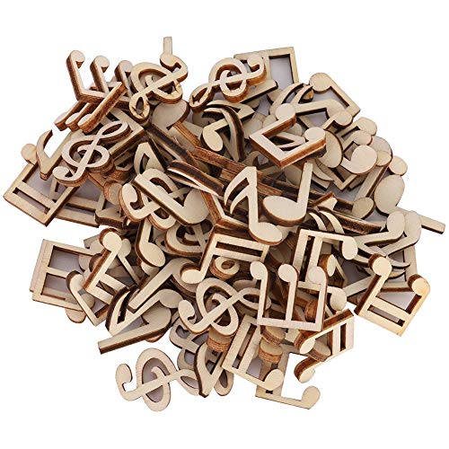 Noten,Noten AHolz,Holz Noten,Noten AHolz,Musiknoten AHolz,100 Stück Musiknoten,ischte rative Note,2 Cm Notenclip Für rationszubehör von Tbest