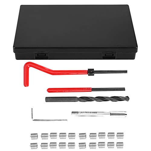 M7,Gewinde Reparatur M7,Repair And Twist Tap 25-Teiliges Gewindereparaturset Edelstahl Twisted Drill Wrench Gewindeeinsatz Tap Insertion Tool M7X1 von Tbest