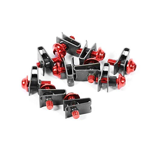 Roller Verkleidung Schrauben Set M5,Schnellverschlüsse Verkleidung,Motorrad Verkleidungsschraubensatz 5*16MM Motorrad Verkleidung Körper Bolzen Kit Gehäuseschrauben Spire Speed Fastener Clip Mutter U von Tbest
