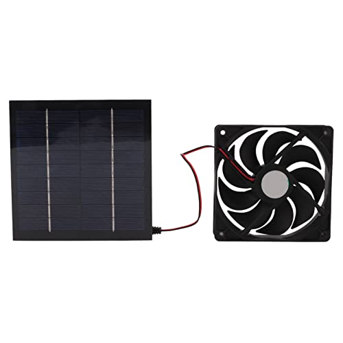 Solar-Lüfter, 10 W Solarbetriebener Abluftventilator, Mini-Ventilator, Wasserdicht für Wohnmobile, Yachten, Gew?chsh?user, Haustierh?user, Hühnerst?lle von Tbest