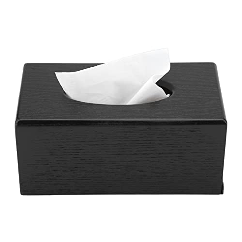 Taschentücher Box,Taschentuchspender Schwarz Holz, Taschentuchbox-Abdeckung, Rechteckige Taschentuchbox natürliche Eleganz Kosmetiktücher Box aus Holz für Wohnzimmer, Schlafzimmer, Küche (schwarz) Taschentücher Box,Taschentuchspender Schwarz Holz, Taschentuchbox-Abdeckung, Rechteckige Taschentuchbox natürliche Eleganz Kosmetiktücher Box aus Holz für Wohnzimmer, Schlafzimmer, Küche (schwarz) von Tbest
