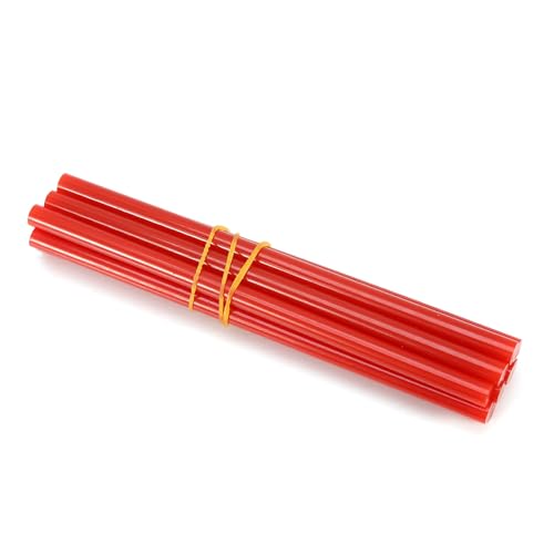 Tbest 10pcs Set Light Gewicht Heiße Schmelze Kleber Sticks Schnellkleber für Schulprojekte und Allgemeine Reparaturen (Rot) von Tbest