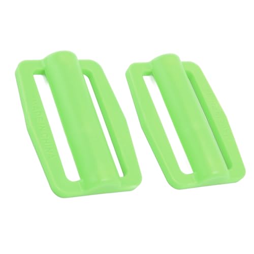 Tbest 2pcs Gewichtsgürtel Plastikstahl Stahl Tauchgürtel Schnellfreisetzungsschnalle für Frees Tauchen, Speerfischen mit Stabiler Konstruktion, Glatterer Finish, Schnellverschluss für (Green) von Tbest