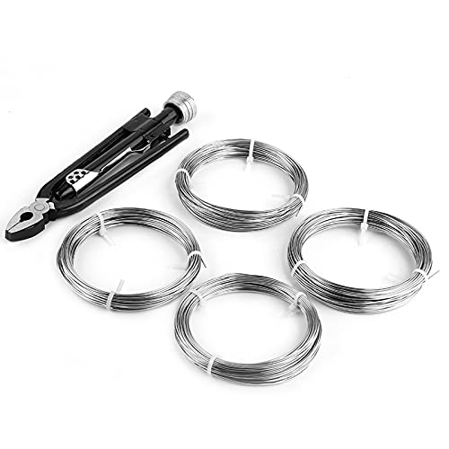 Tbest 6 -Zoll -Sicherheitsdraht mit Hohem Kohlenstoffstahl -Sicherheitsdrahtverdrehungszange Verriegelungswerkzeug mit Schneiderwickler für Befestigungselemente Elektrische Anschlüsse von Tbest