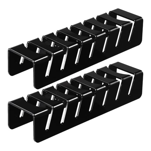 Tbest Acryl-Baseball-Kappe Organizer Platzsparende Hutstand für 7 Kappen Keine Installation Benötigt Hut Rack Stand für Schrank Schlafzimmer Kommode (2PCS) von Tbest
