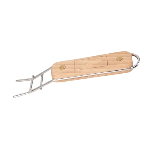 Tbest Anti-Spalte-Clamp/Holder, Grillzangen mit Holzgriff für Campinggrill, Hitzebeständiger Stahlclip, Kompatibilität mit Mehreren Oberflächen, Tragbarer Camping-Begleiter, Spülmaschine-safe Tbest Anti-Spalte-Clamp/Holder, Grillzangen mit Holzgriff für Campinggrill, Hitzebeständiger Stahlclip, Kompatibilität mit Mehreren Oberflächen, Tragbarer Camping-Begleiter, Spülmaschine-safe von Tbest