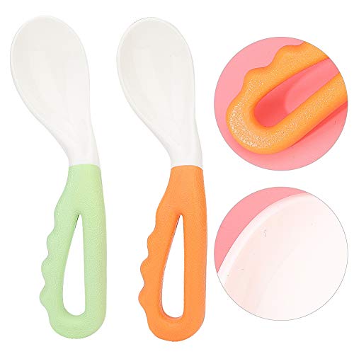 Tbest Baby Spoon Baby Fütterung Löffel Babyglöffel Babygeschirr Kleinkind Löffel Int Essen Ing Füttern Pp Kleinkind Lebensmittelgeschirr Geschirr von Tbest